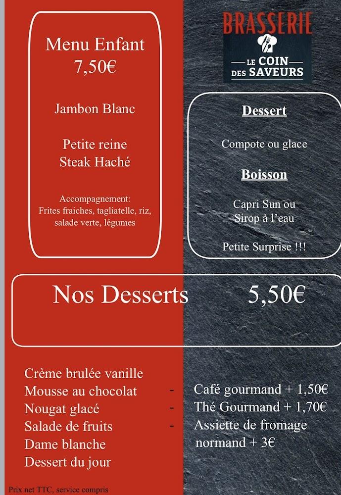 LE COIN DES SAVEURS - Menu Image 3