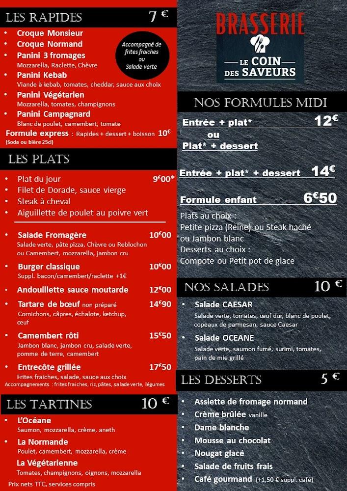 LE COIN DES SAVEURS - Menu Image 4